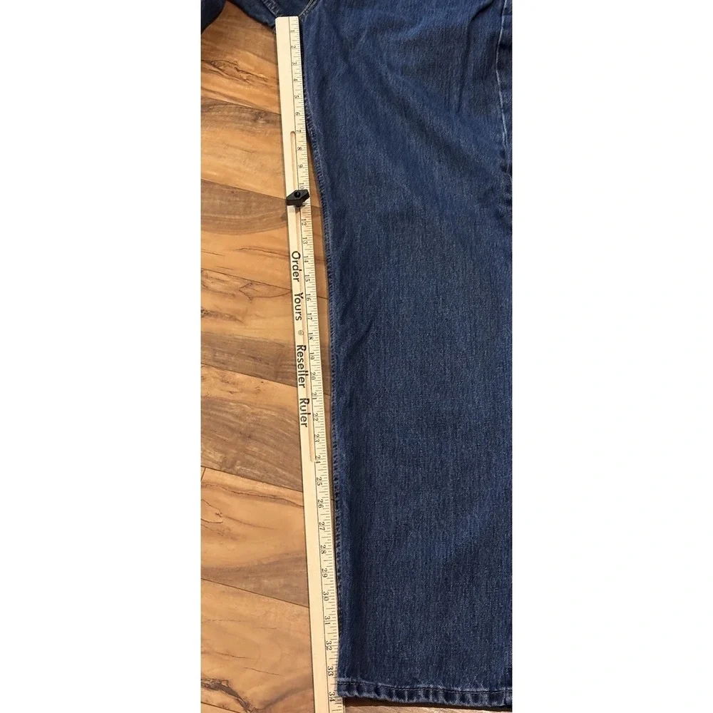 Levi's 550 Mens 32x34 (actual) 34x36 (tag) Relaxed Fit Straight‎ Leg Blue Denim